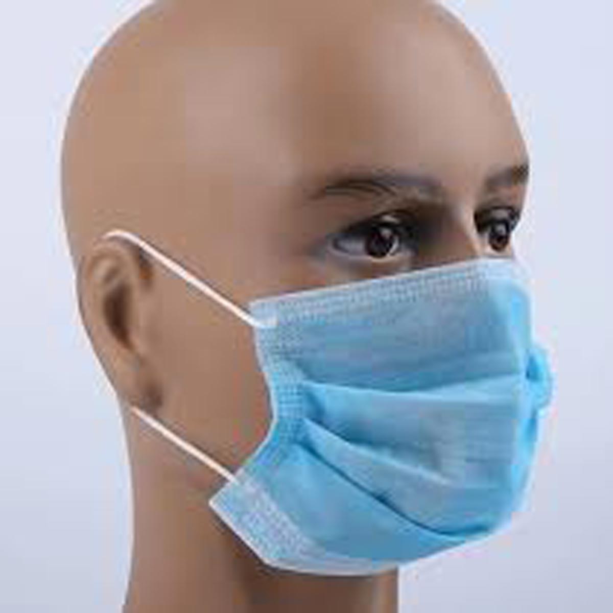 Masque Chirurgical 3 Plis à Lanières Bleu ( 50 Utés)